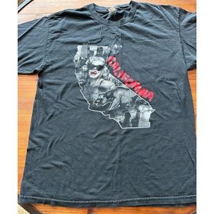 Allstyle Apparel, California Lifestyle Black Large T-Shirt Marilyn, Cali Bear